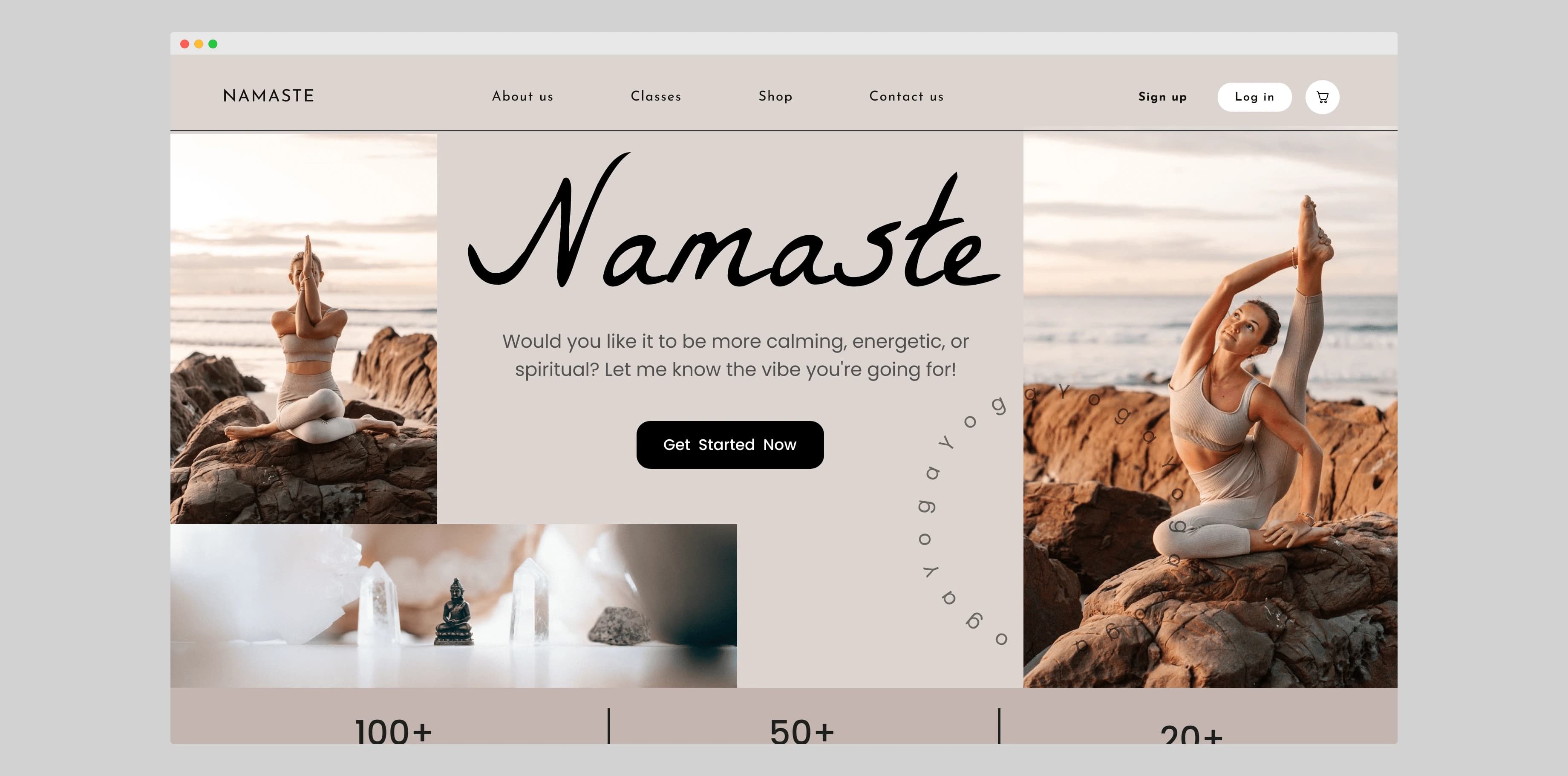 Web platform for Namaste Yoga School