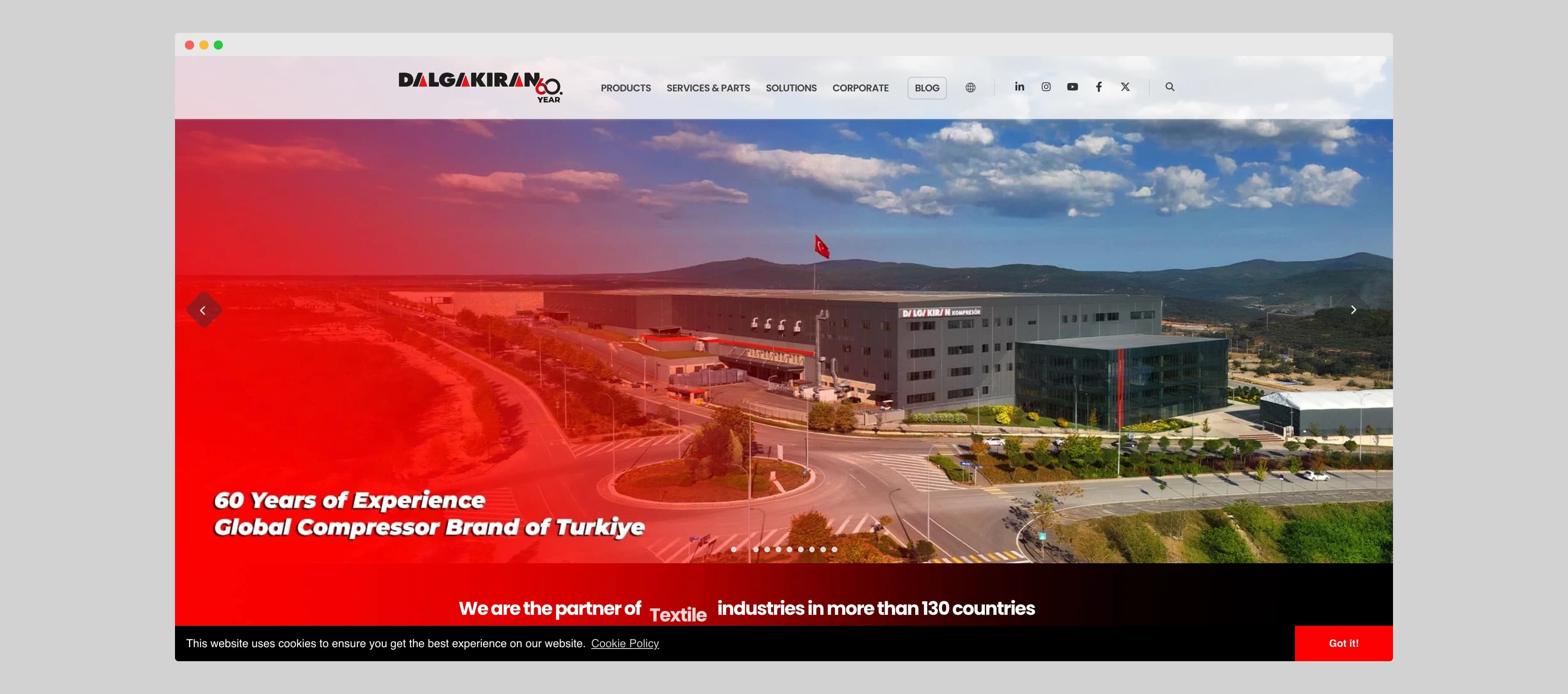 Corporate website for Dalgakıran Corporate website for Dalgakıran